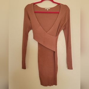 Mauve sweater dress